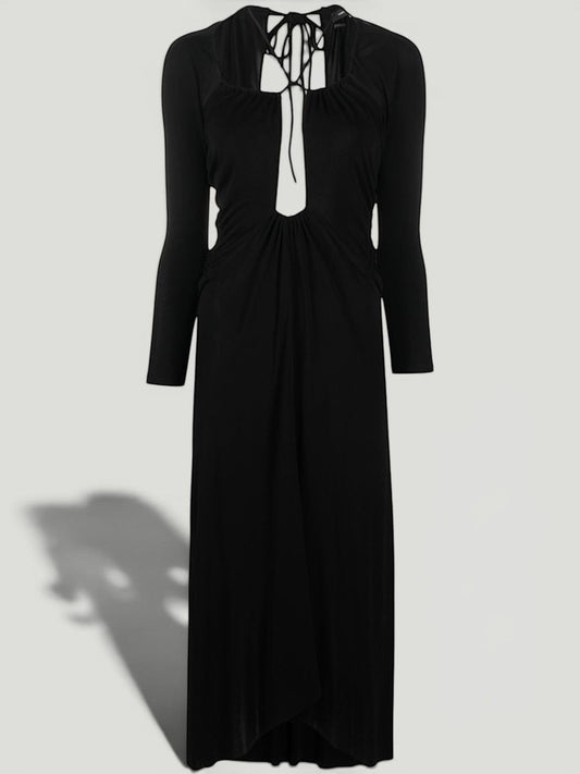 ISABEL MARANT Black Cut Out Midi Dress Size M
