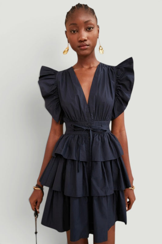 Ulla Johnson Ruffle Dress Size: XS, 0