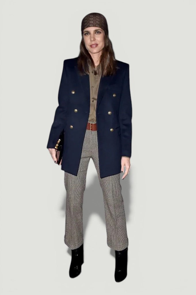 STELLA MCCARTNEY Navy Double-Breasted Blazer Size M