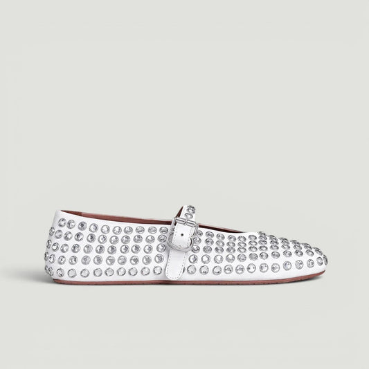 Alaïa Rhinestone Ballet Flat Size 40