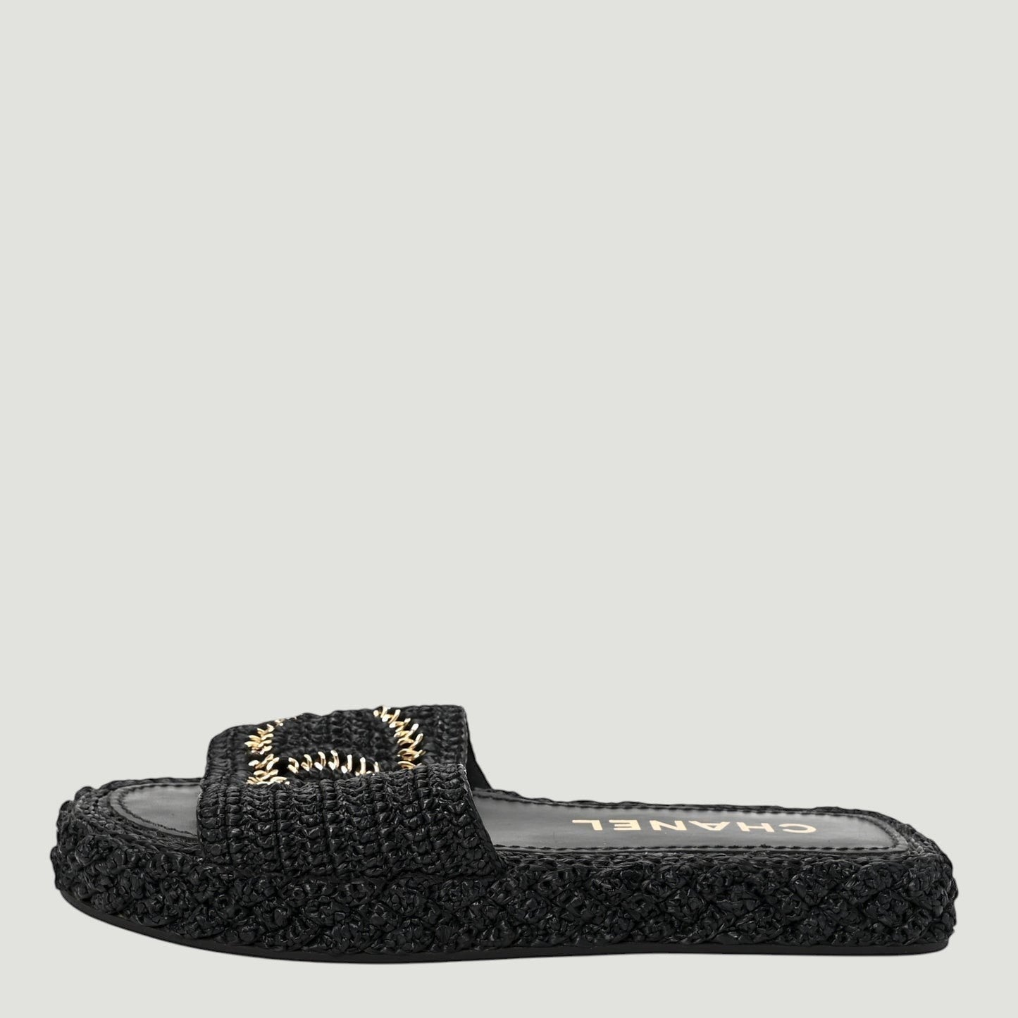 CHANEL *never worn* Black Slides Size: 36