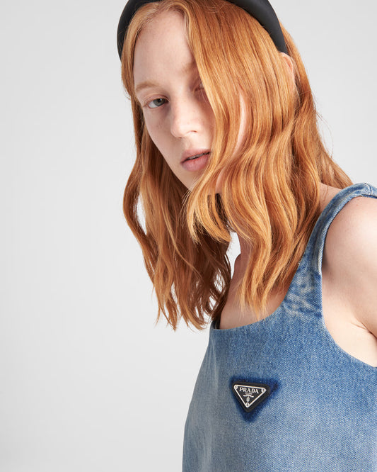 PRADA Denim Mini Dress Size: XS/S