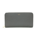 Celine Large Zip Grained Calfskin Wallet