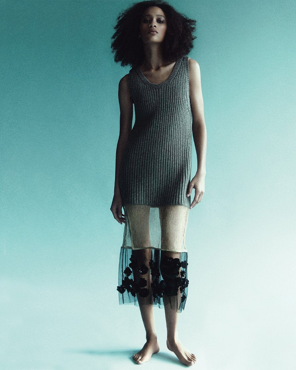2022 Prada Embellished Knit Dress Size: S