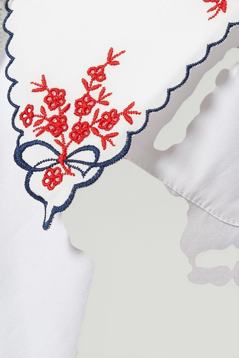 Miu Miu Embroidered Collar Blouse Size: L