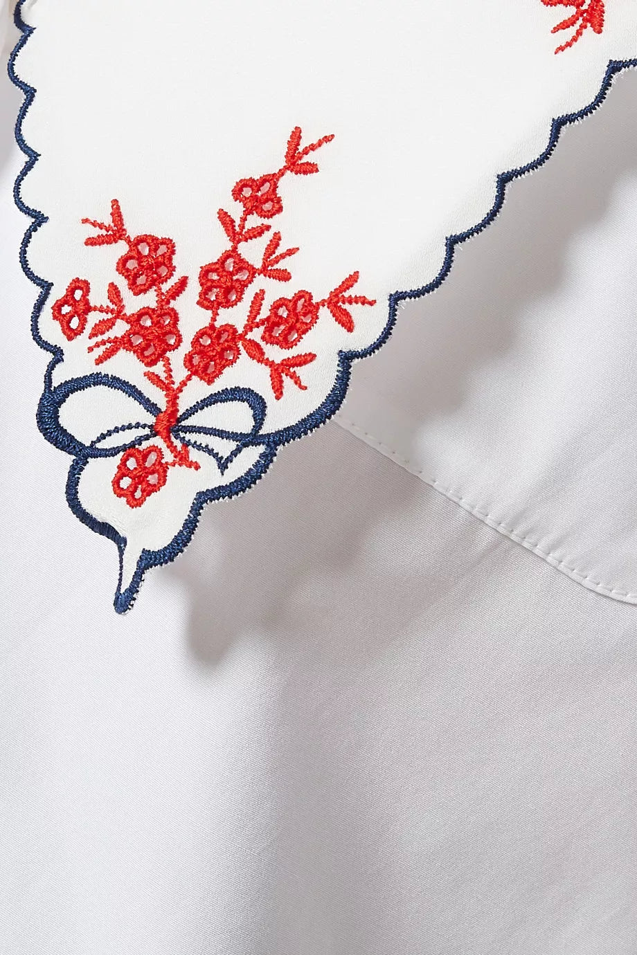Miu Miu Embroidered Collar Blouse Size: L