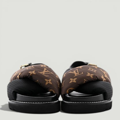 LOUIS VUITTON Monogram Paseo Sandals SIZE 37
