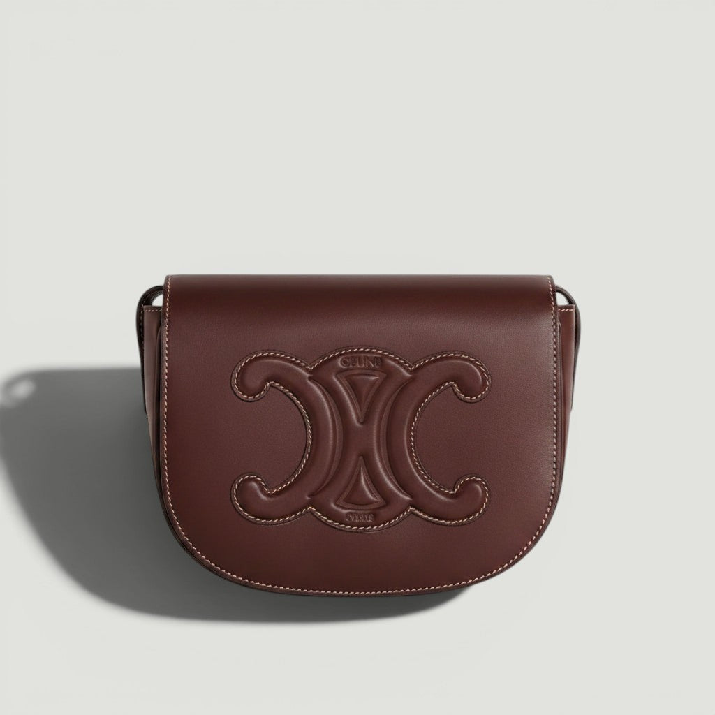 CELINE Folco Cuir Triomphe In Smooth Calfskin