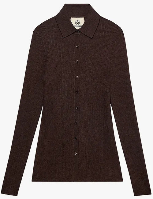 Attersee Whisper Knit Polo Cardigan SIZE SMALL