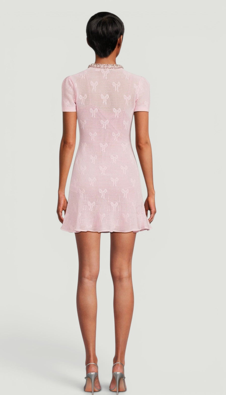 Self Portrait Bow Jacquard Dress SIZE MEDIUM