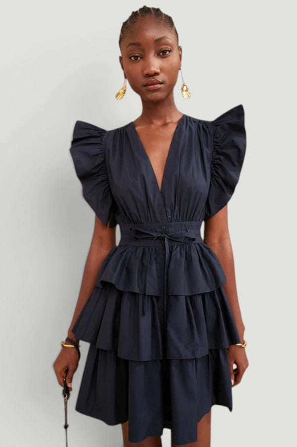 Ulla Johnson Ruffle Dress Size: XS, 0