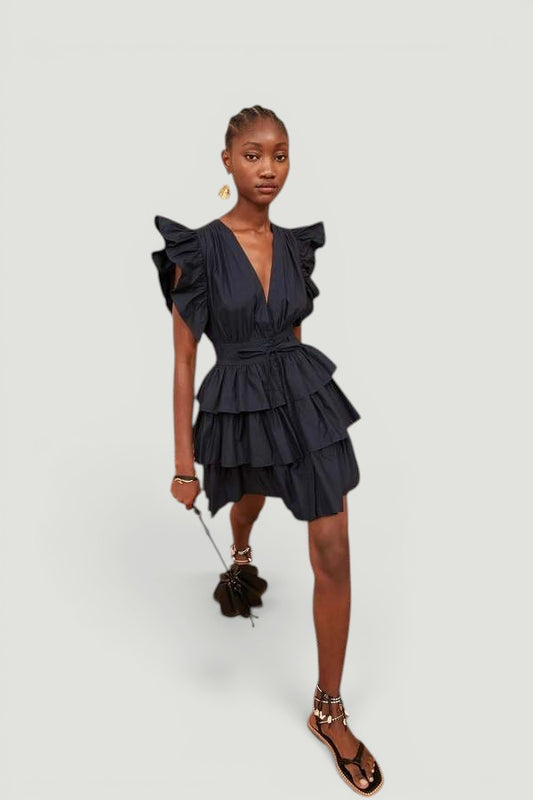 Ulla Johnson Ruffle Dress Size: XS, 0