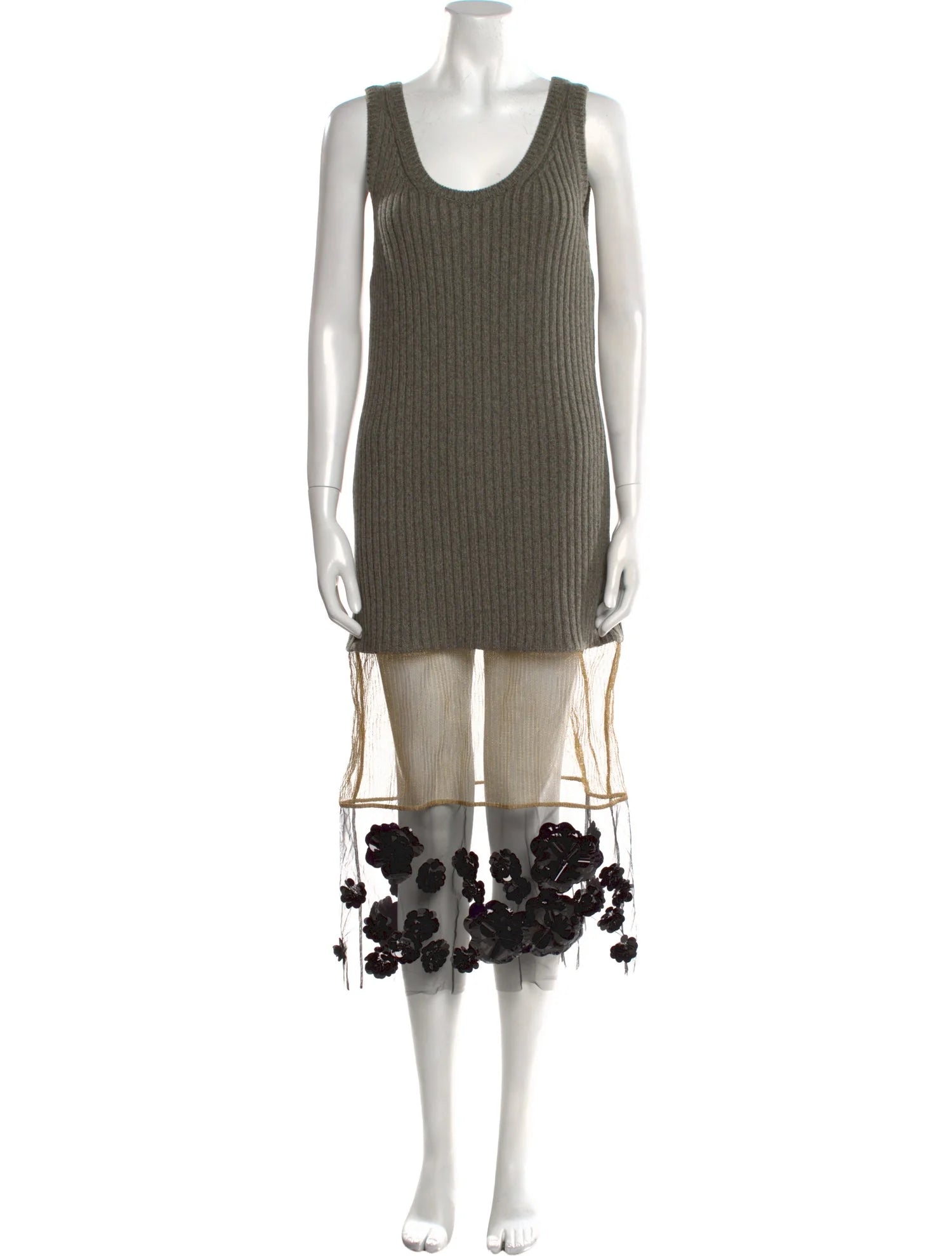 2022 Prada Embellished Knit Dress Size: S