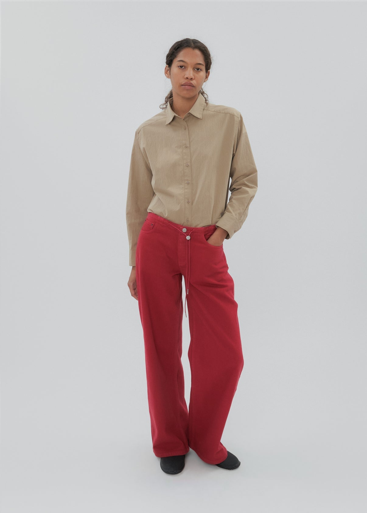 Still Here Red Jeans Size:XS