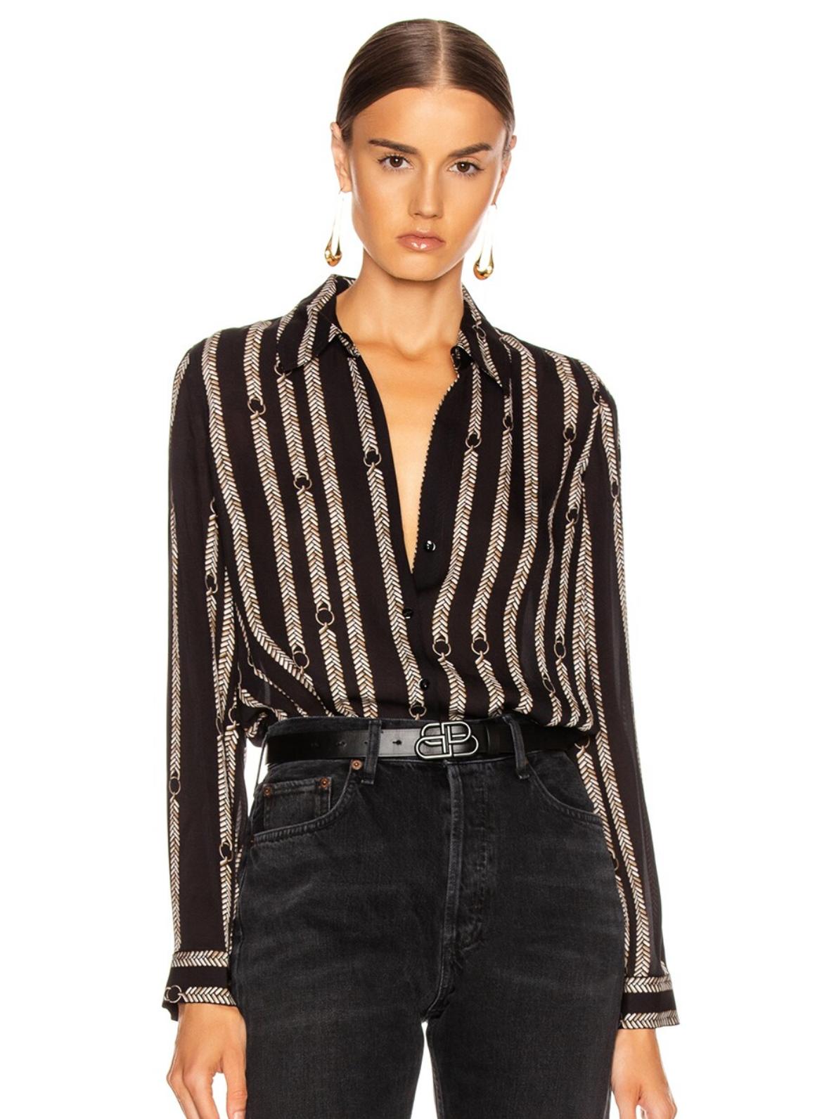 L’agence Silk Blouse Size: S