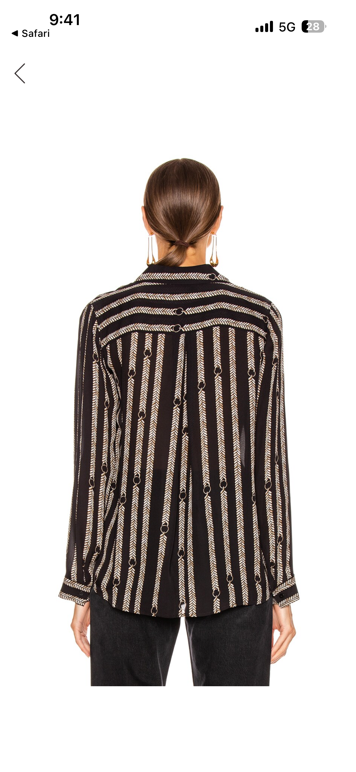 L’agence Silk Blouse Size: S