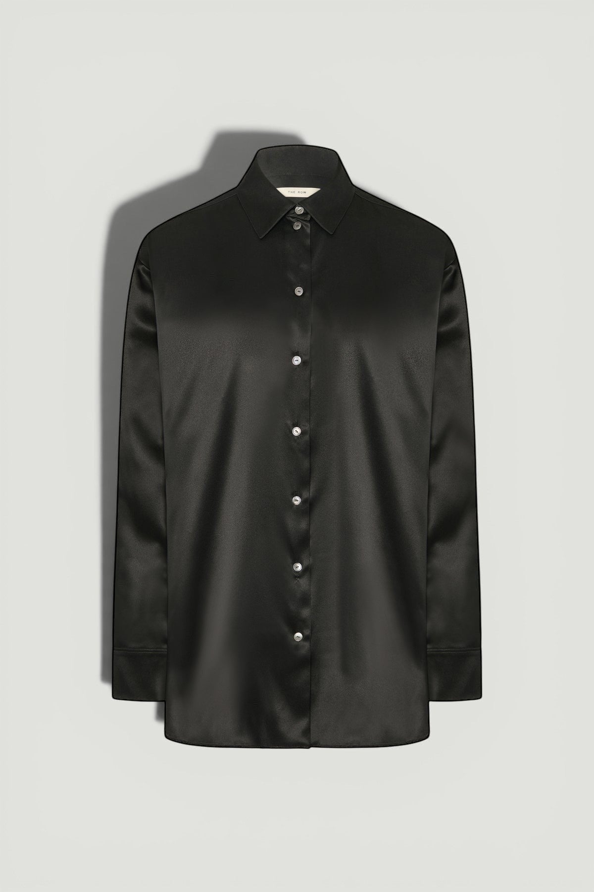 THE ROW Black Silk Button Up Size M