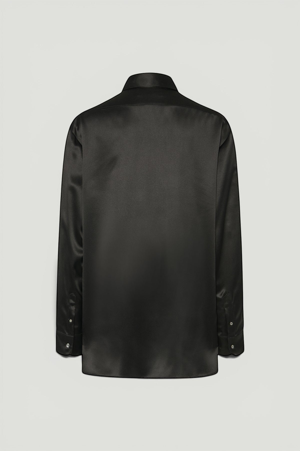 THE ROW Black Silk Button Up Size M