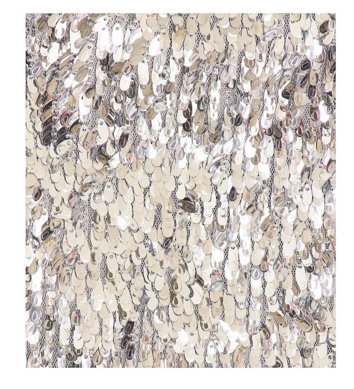 CAMILA COEHLO Silver Sequin Mini Skirt Size XS