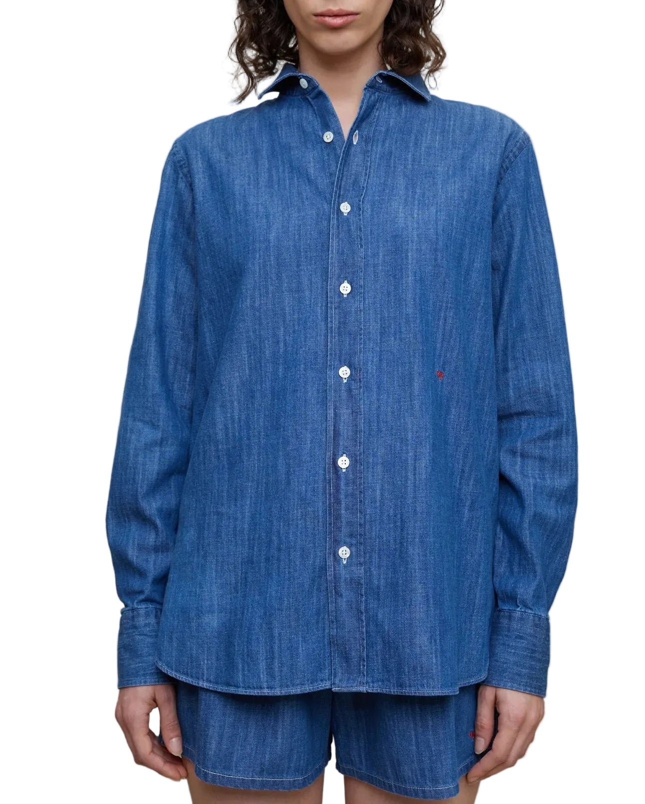 HommeGirls Chambray Denim Shirt SIZE SMALL
