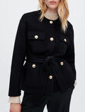 Maje Textured Double-Faced Coat SIZE MEDIUM