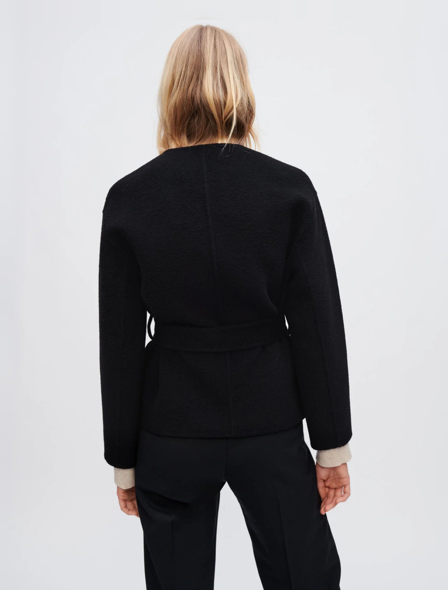 Maje Textured Double-Faced Coat SIZE MEDIUM