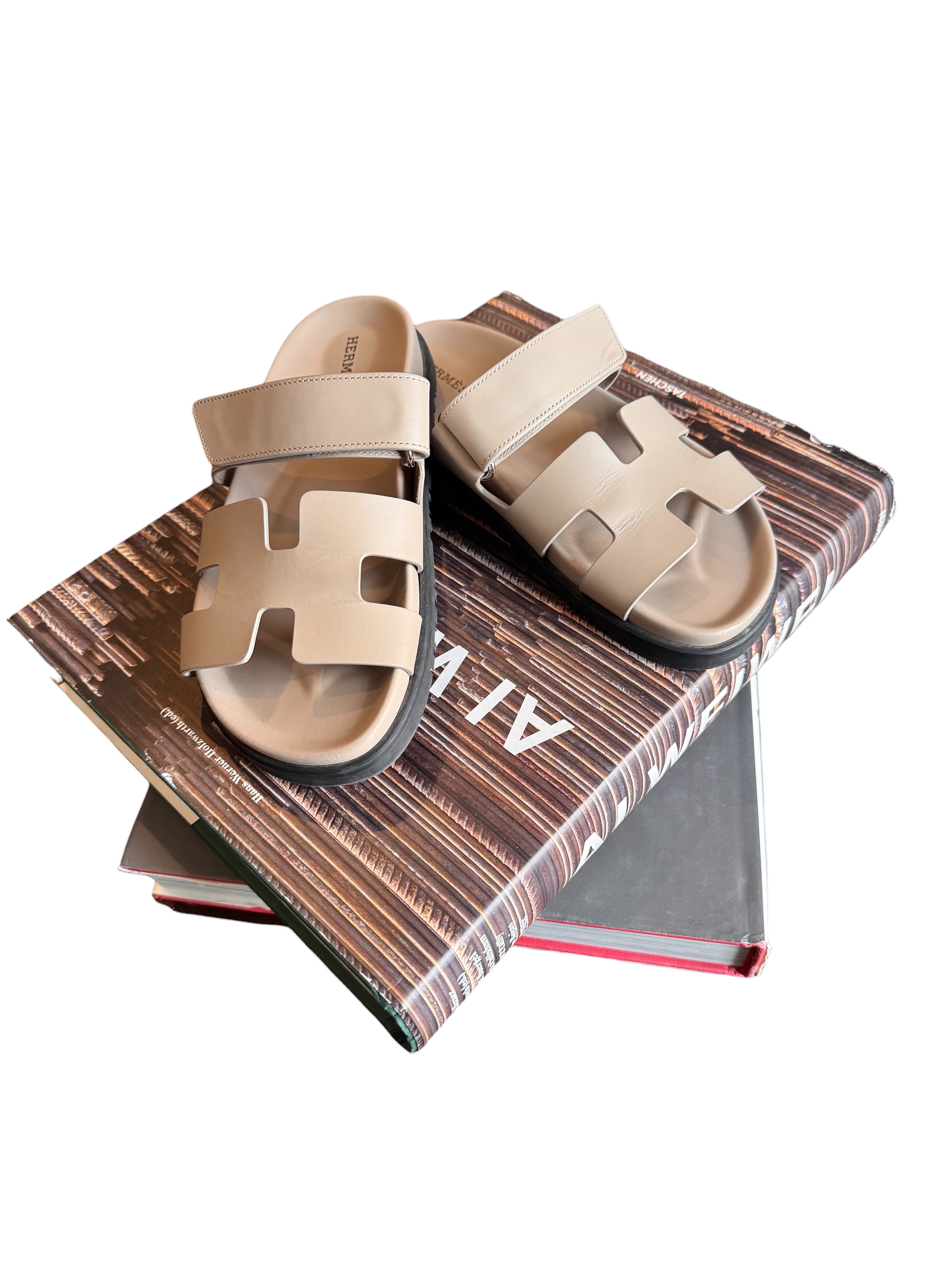 Hermès Chypre Leather Sandal SIZE 37