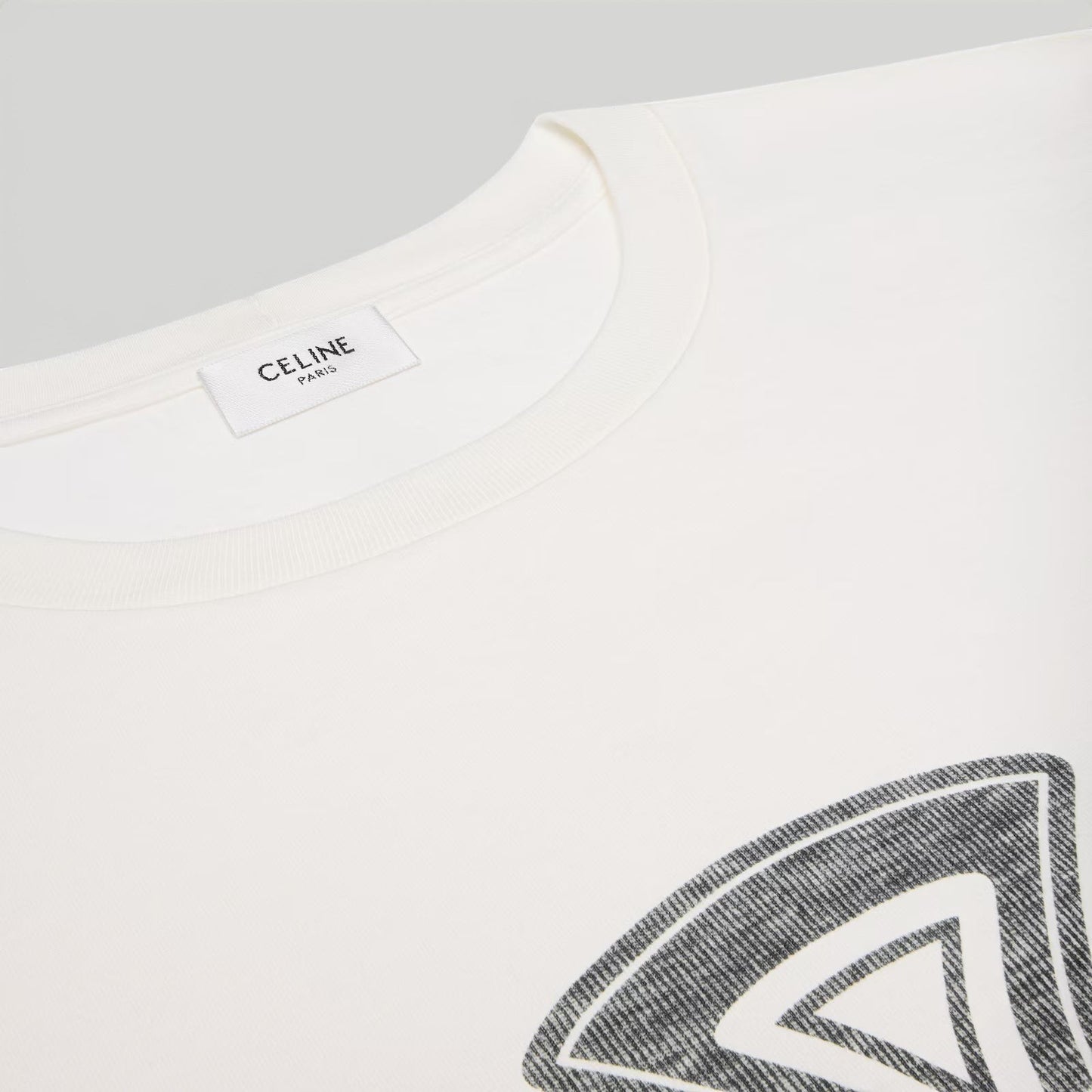 CELINE Loose T-Shirt in Cotton SIZE XS