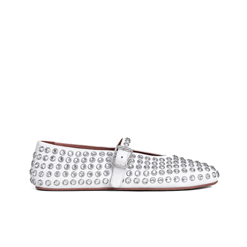 Alaïa Rhinestone Ballet Flat Size 40