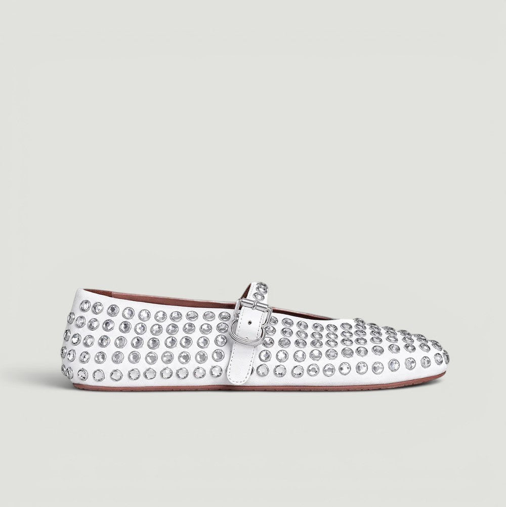 Alaïa Rhinestone Ballet Flat Size 40