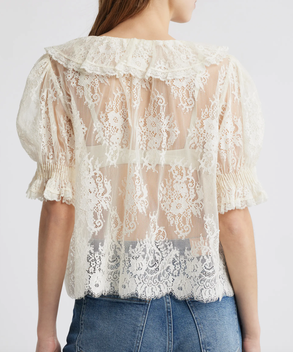 DÔEN Henri Lace Top SIZE SMALL