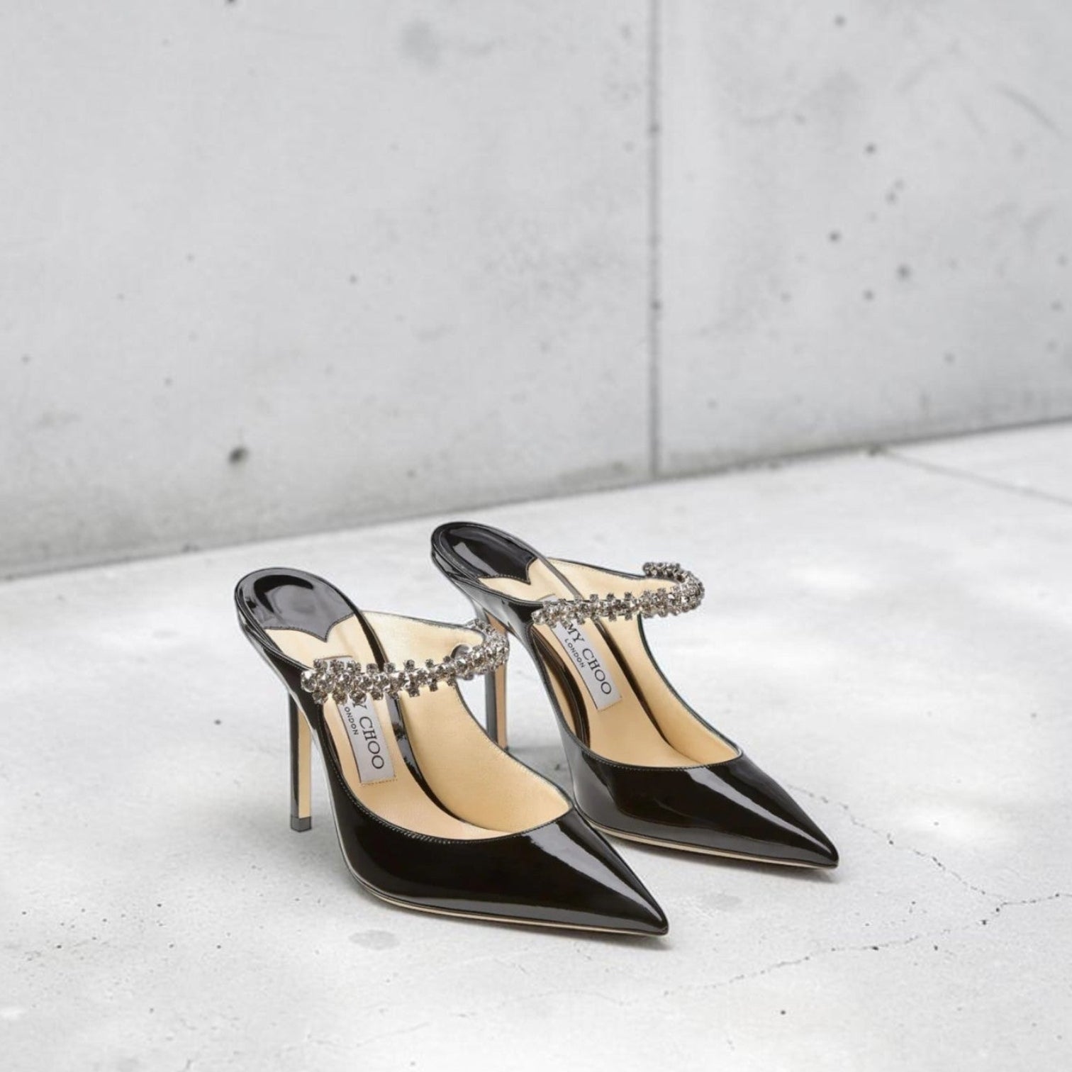 Jimmy Choo Patent Leather Mules Size: 37