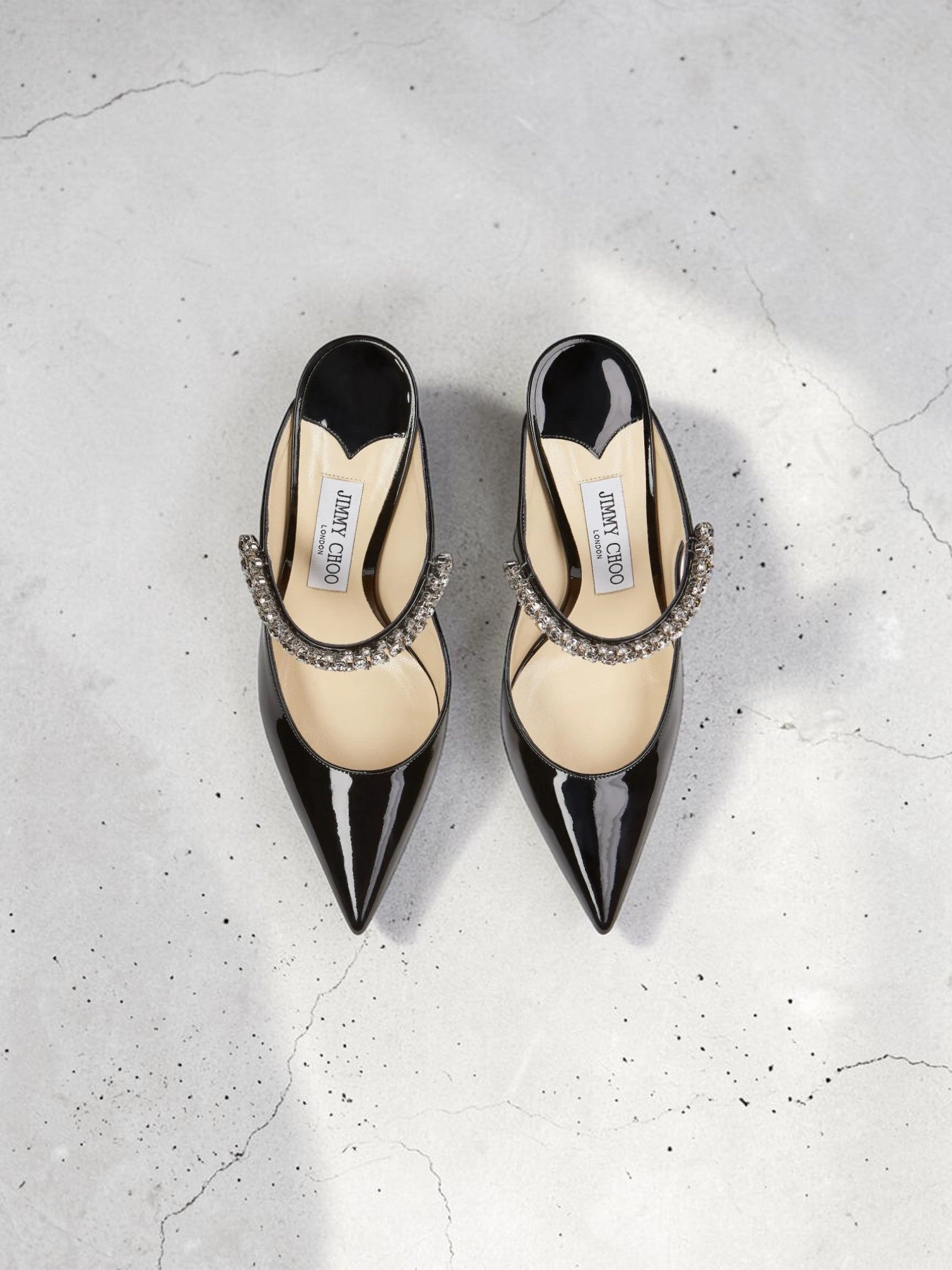 Jimmy Choo Patent Leather Mules Size: 37