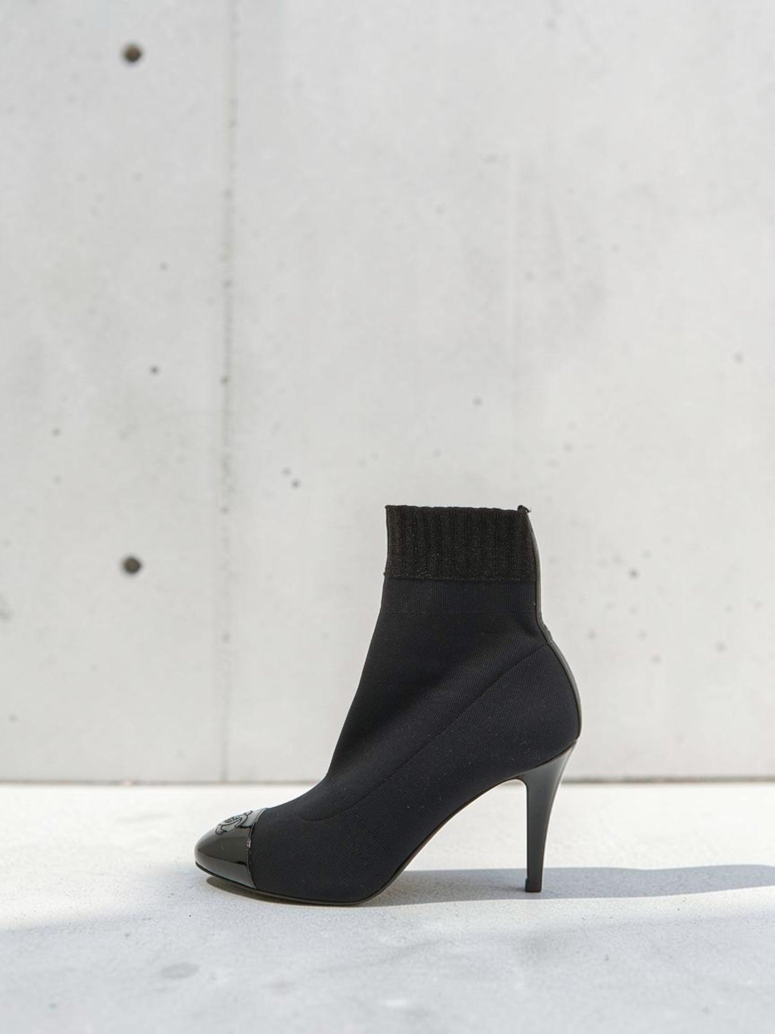 Chanel Knit Ankle Booties Size: 38.5