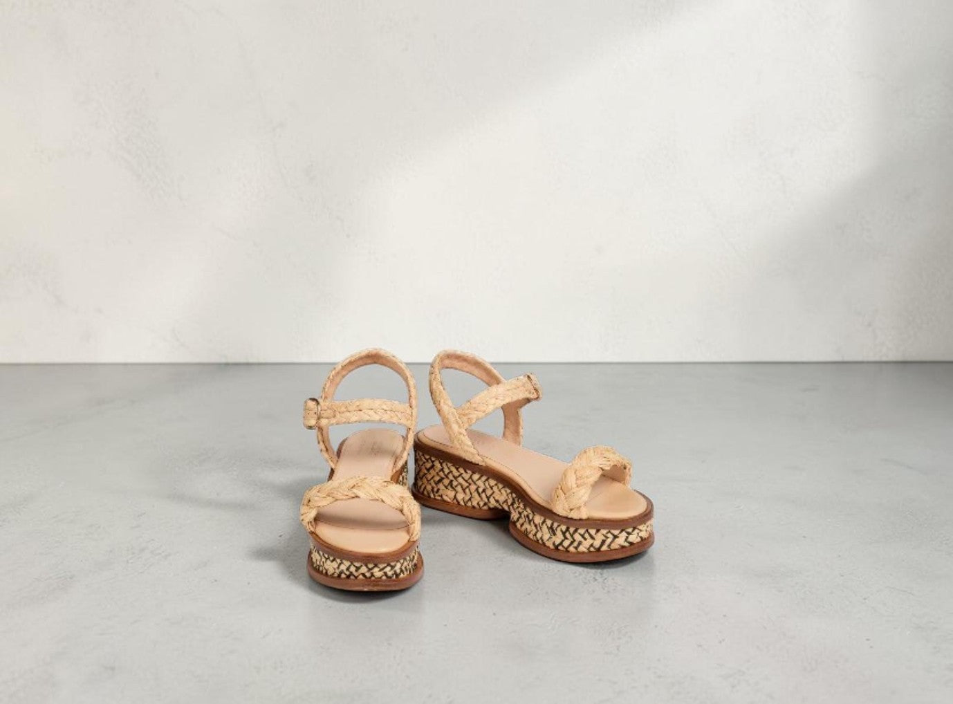 Gabriela Hearst Raffia Platform Sandal Size: 38.5