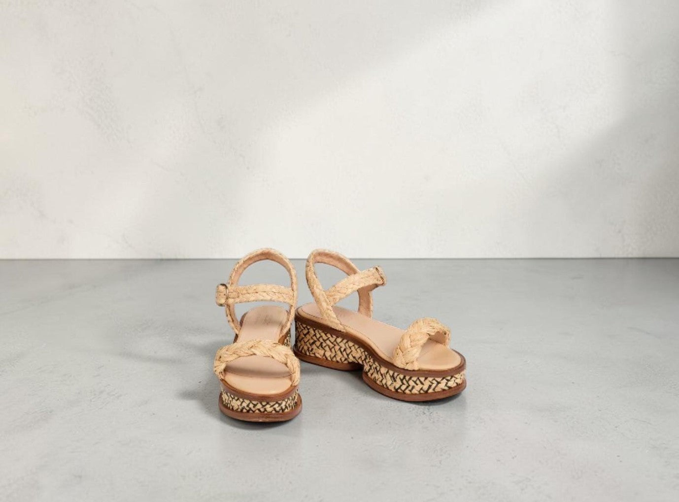 Gabriela Hearst Raffia Platform Sandal Size: 38.5