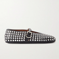 Alaïa Rhinestone Ballet Flat Size: 40