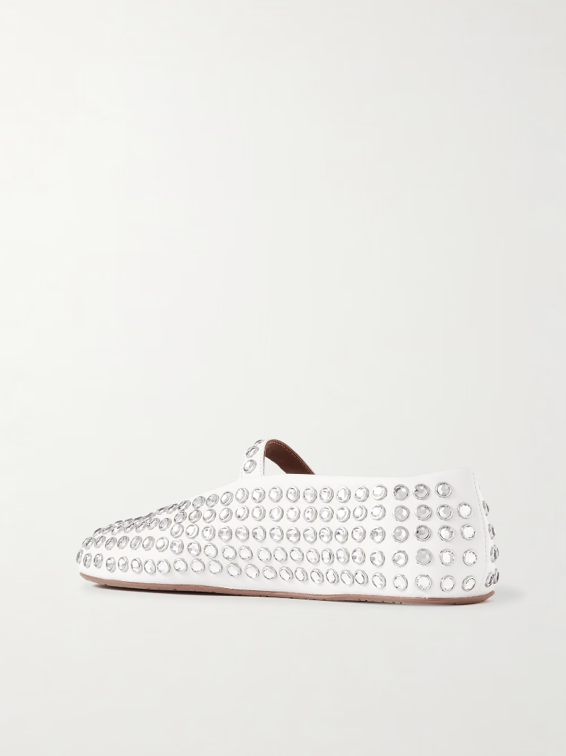 Alaïa Rhinestone Ballet Flat Size 40