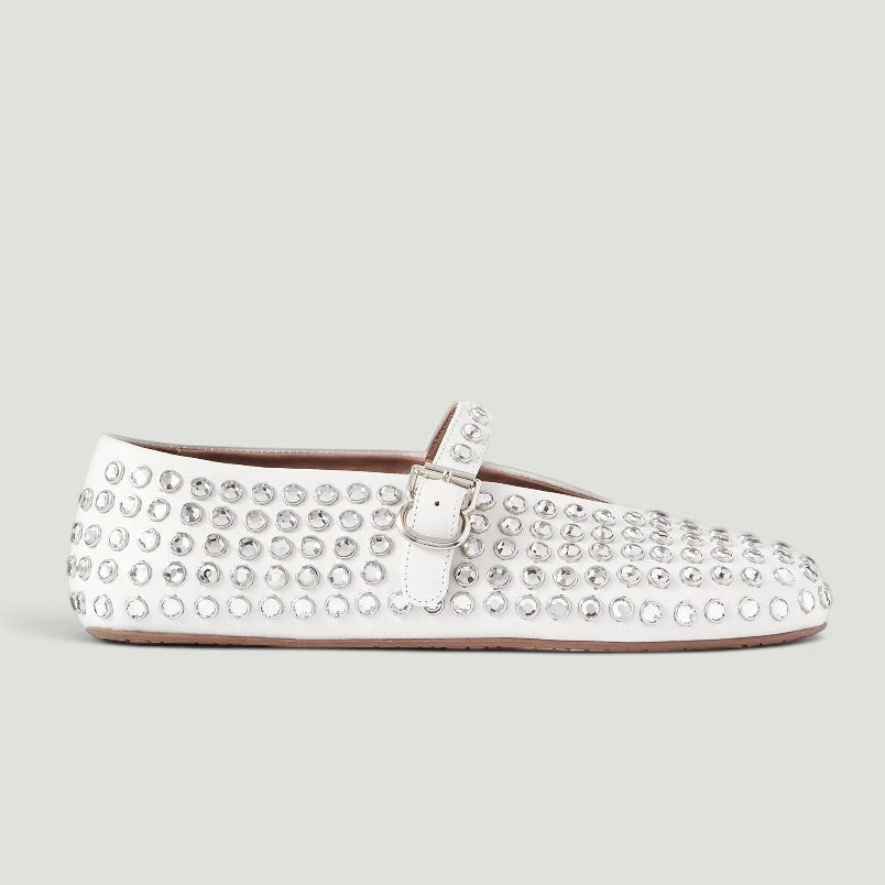 Alaïa Rhinestone Ballet Flat Size 40