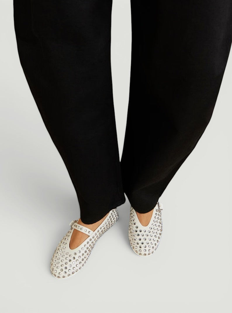 Alaïa Rhinestone Ballet Flat Size 40