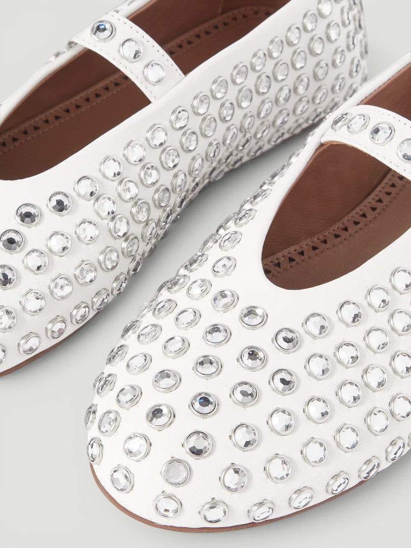 Alaïa Rhinestone Ballet Flat Size 40