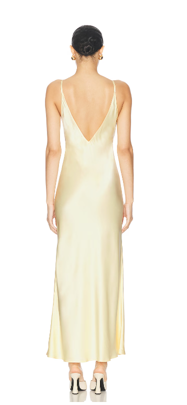 La Pointe Satin Slip Dress Size: M, US 8
