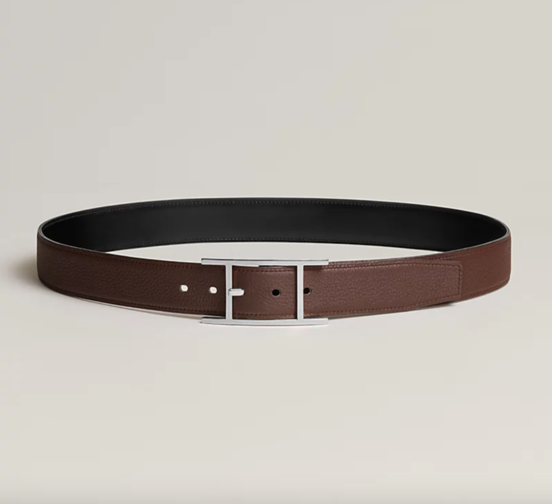 Hermès Reversible Leather Belt Size: 85