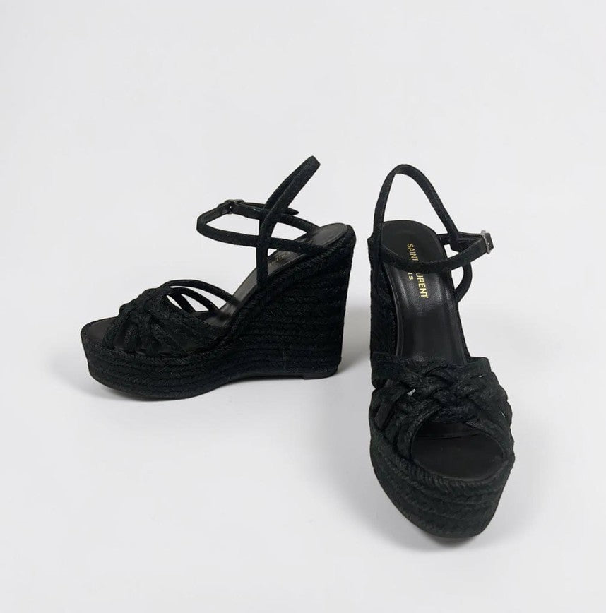 Saint Laurent Wedge Espadrille Size: 37