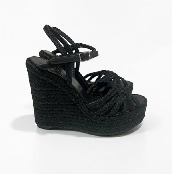 Saint Laurent Wedge Espadrille Size: 37