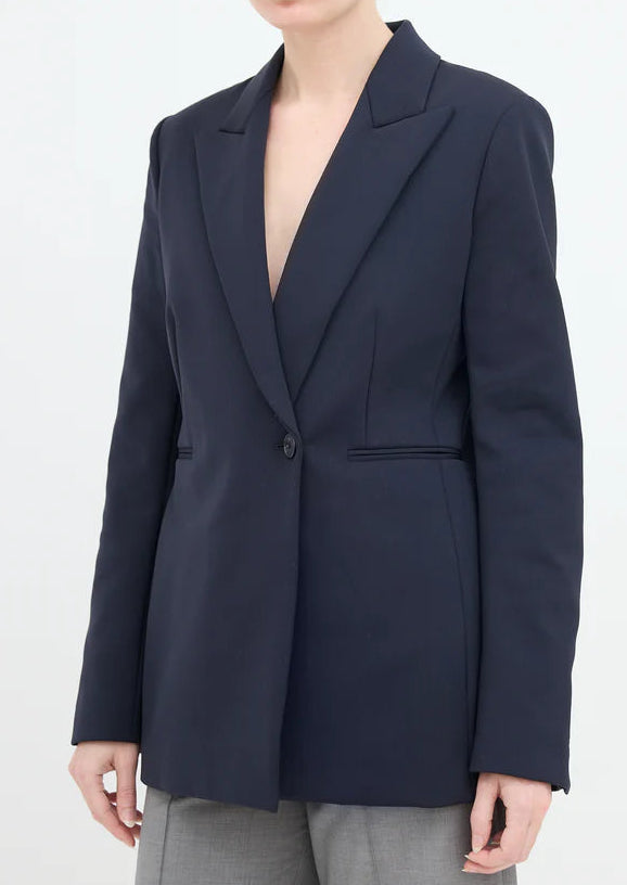 The Row Navy Wool Blazer SIZE SMALL
