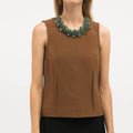 Marni Wool Top with Embellished Collar Size: M