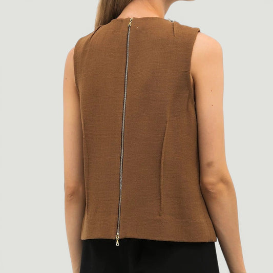 Marni Wool Top with Embellished Collar Size: M