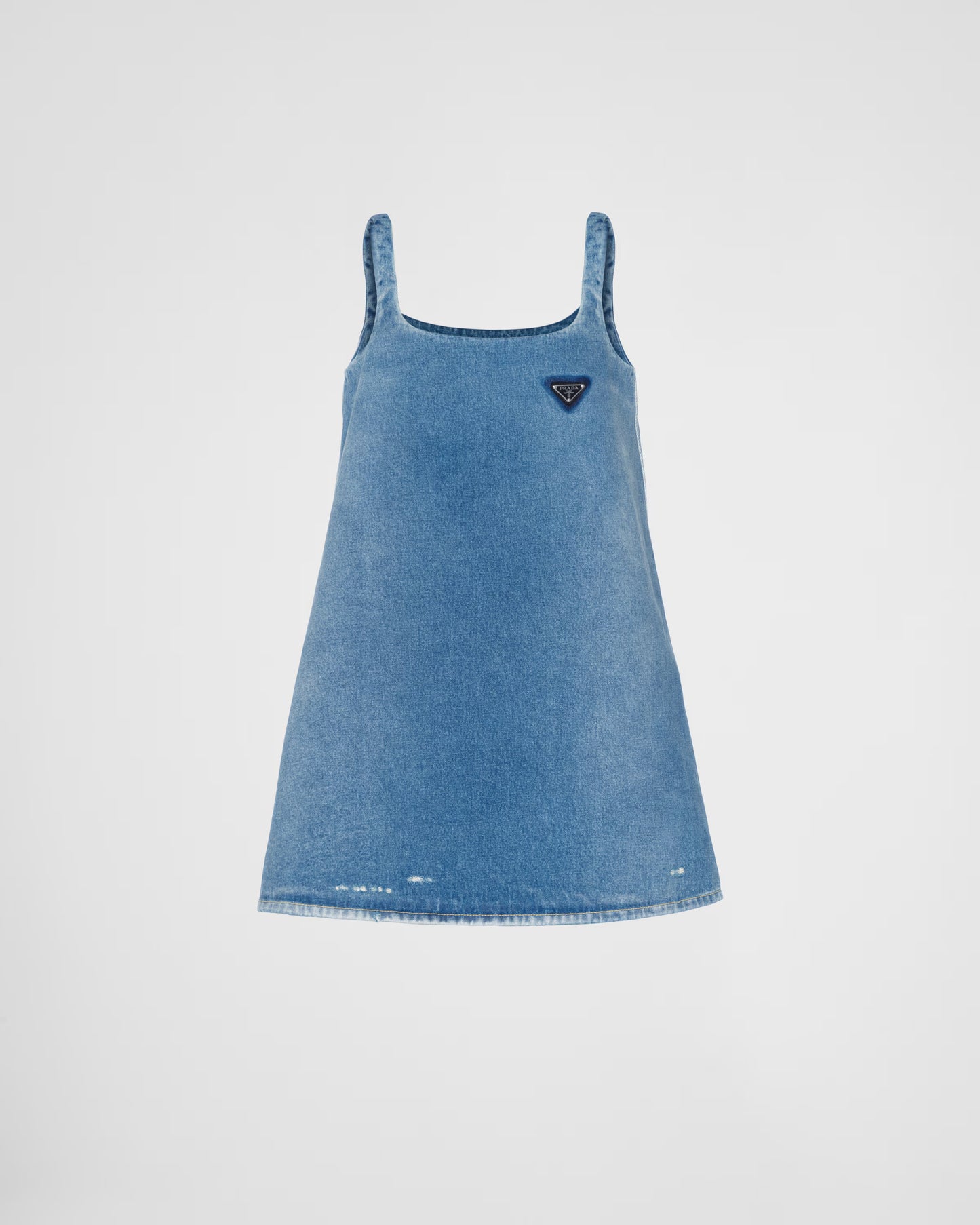 PRADA Navy Organic Denim Mini Dress Size: XS/S