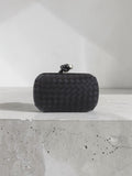 Bottega Veneta Satin Intrecciato Ayers Knot Clutch